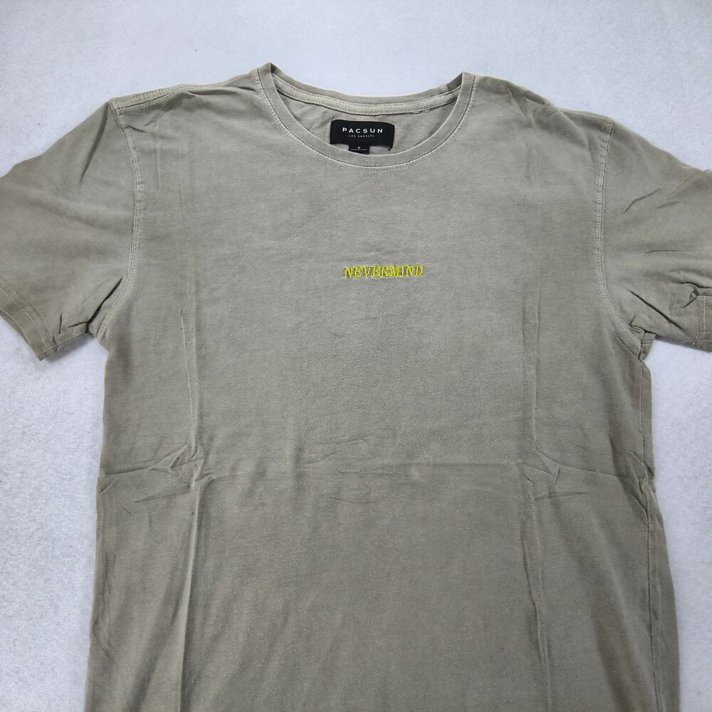 PacSun Casual Crew Neck Short Sleeve T Shirt Mens Size Small S Olive Green